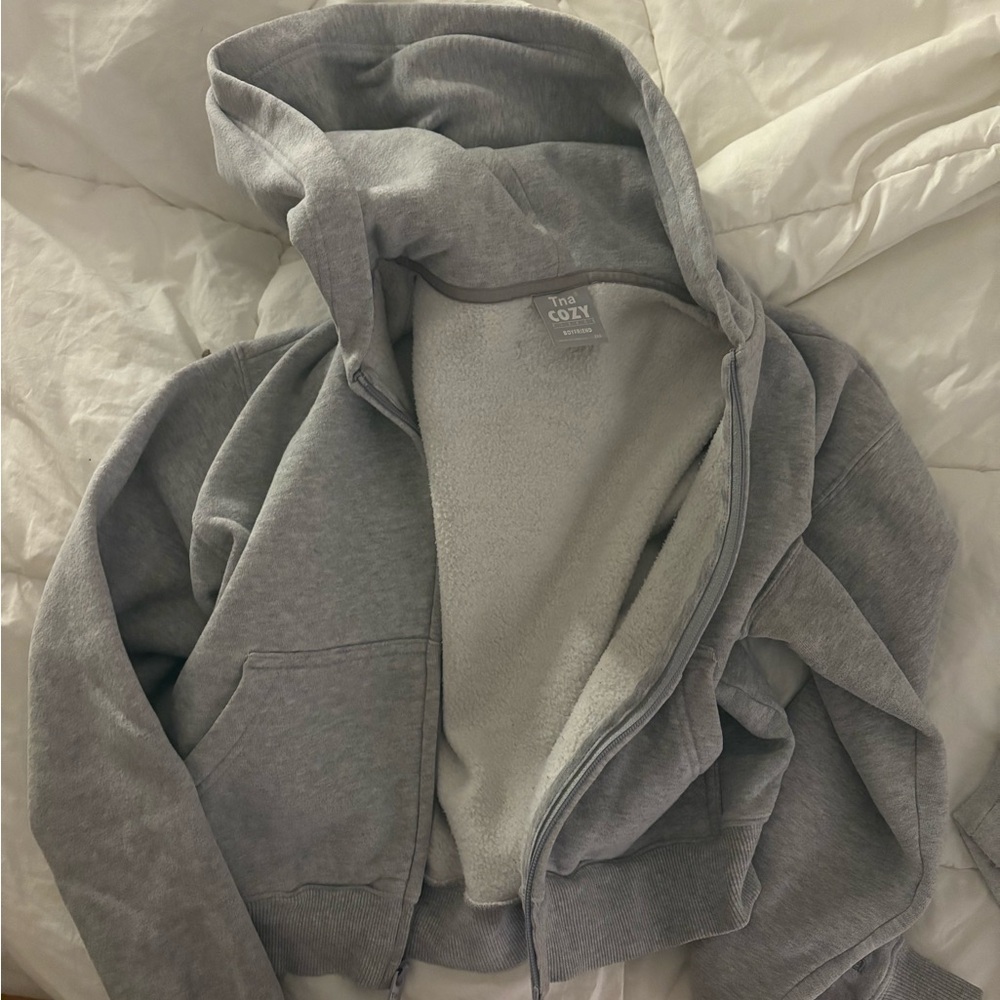 TNA Heather Gray Cozy Hoodie